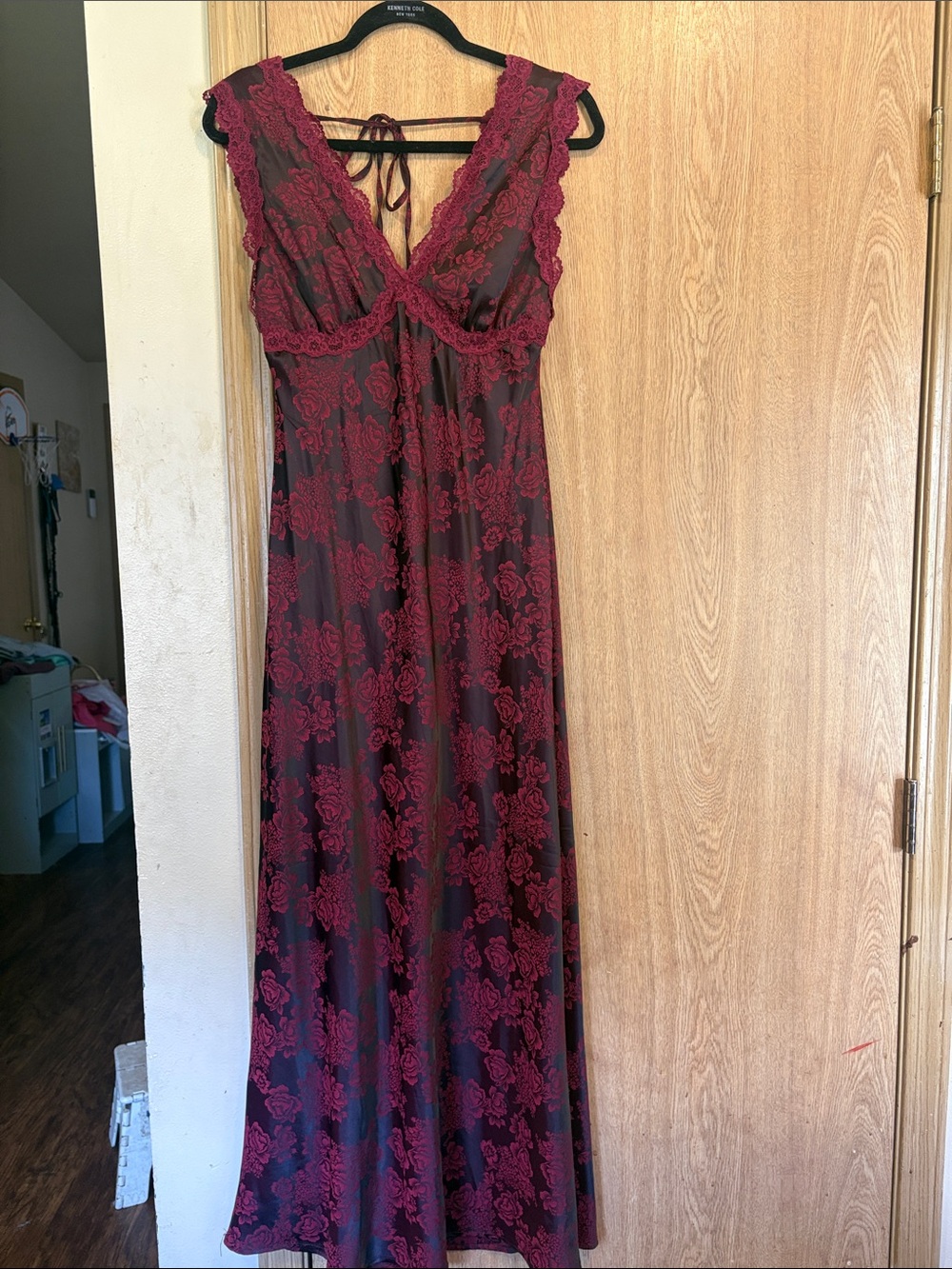 Women's Burgundy  Maxi Dress